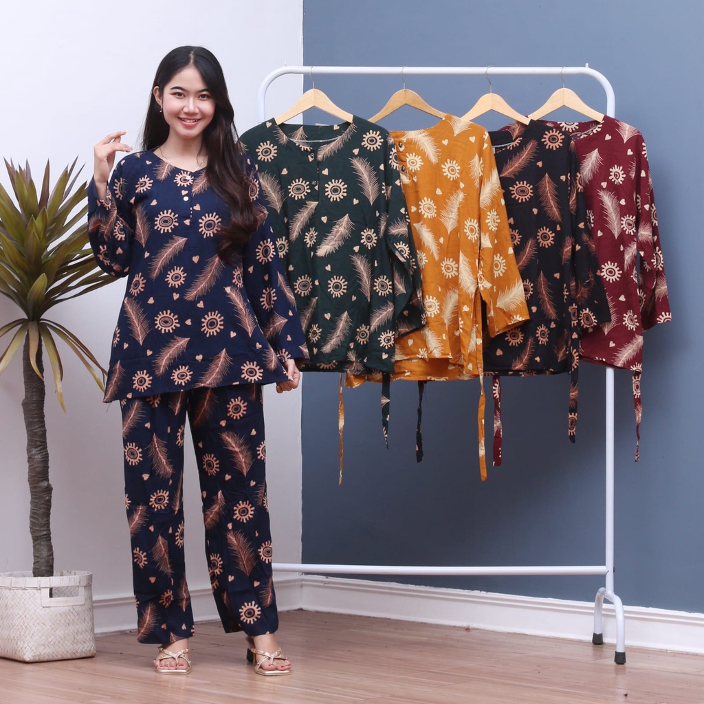 SETELAN CELANA PENDEK BATIK /SETELAN BUSUI KATUN ADEM MURAH