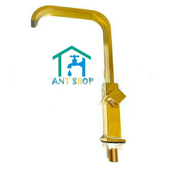 Keran air Dapur Cuci Piring Gold Kitchen Faucet Gritania kuningan GT11