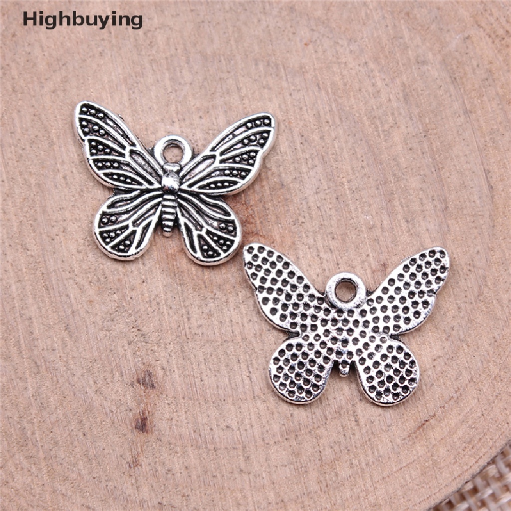 Hbid 20pcs Ch Butterfly Antik Warna Silver Liontin Butterfly Ch Untuk Perhiasan DIY Kerajinan Membuat Perhiasan Handmade Pendant Glory