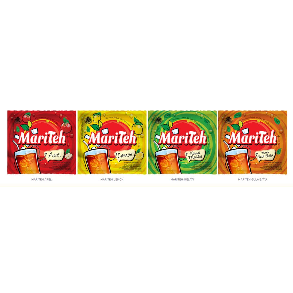 

Mariteh minuman teh rasa-rasa teh gula batu lemon melati apel