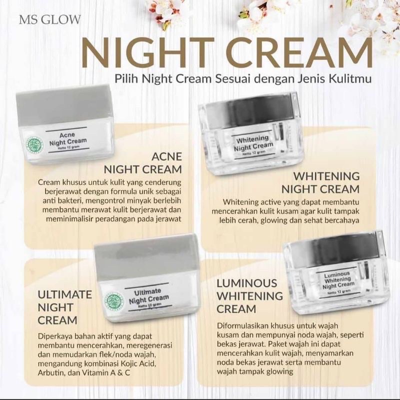 MS glow Acne Night cream