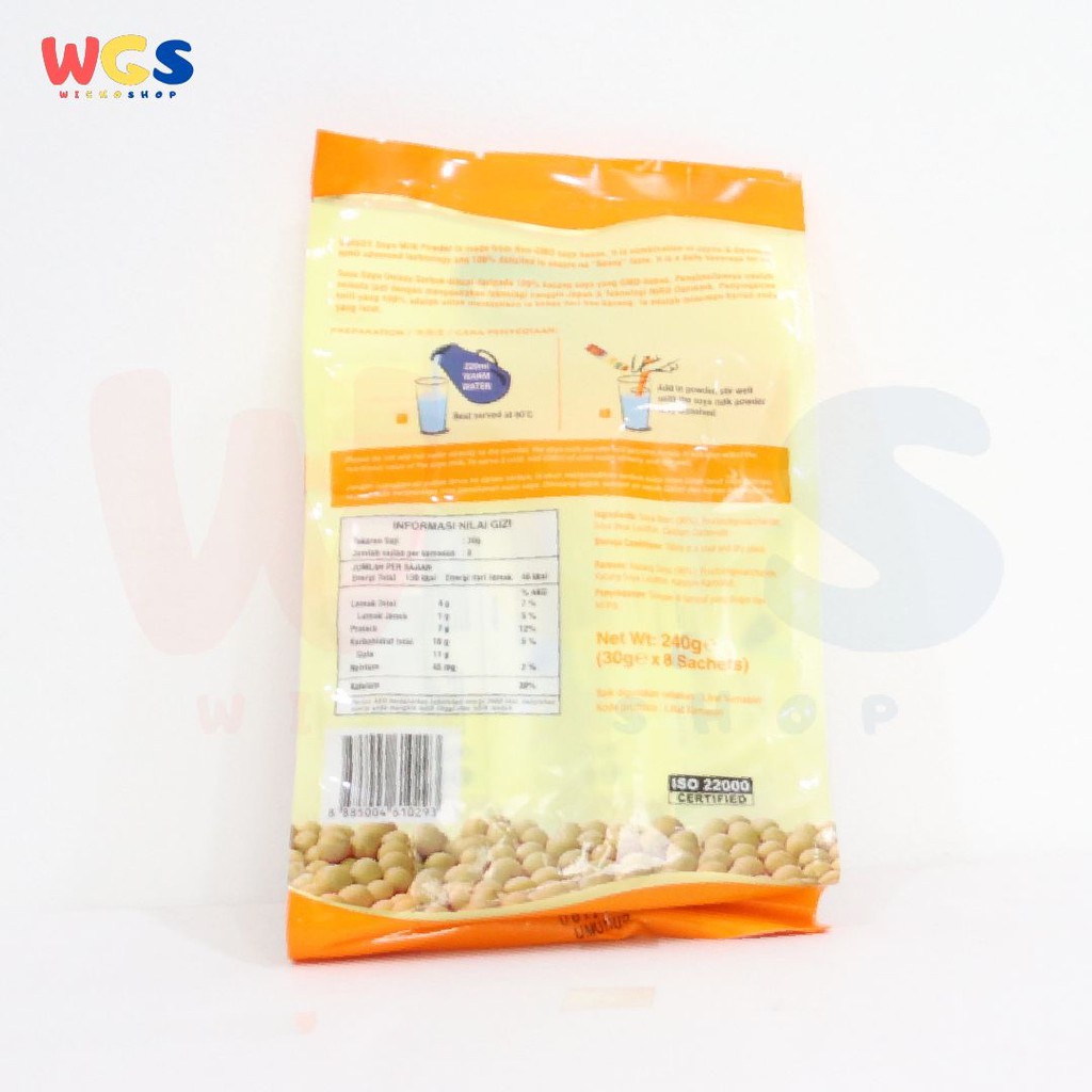 Unisoy Soya Milk Powder No Cane Sugar Added 240 gr - Susu Bubuk Kacang Kedelai