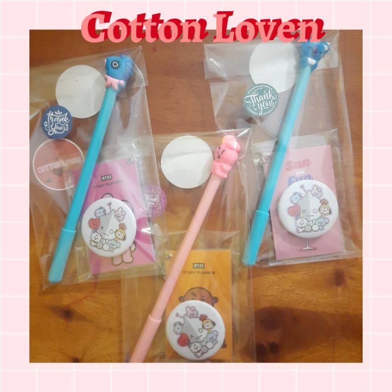 

RANDOM MINI SET BT21 BTS PENA GANCI PIN MURAH MERIAH STATIONARY STATIONERY