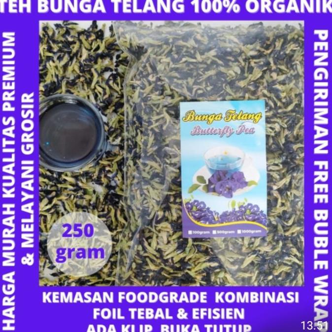

Bunga Telang Organik 250gram 500gram 1000gram