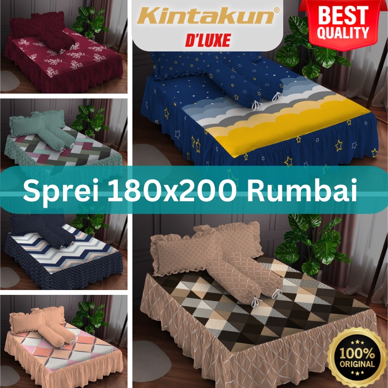 Sprei Kintakun D'luxe King Rumbai Ukuran 180x200