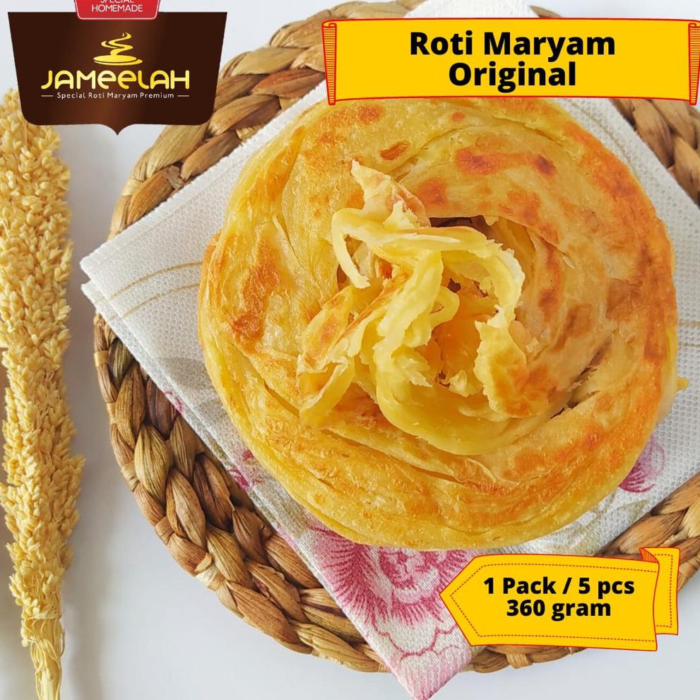 

ㄽ ROTI MARYAM ORIGINAL / ISI 5 PCS / ROTI CANAI / CANE / FROZEN FOOD / MAKANAN BEKU / CAMILAN SNACK / CANAI FROZEN / MURAH / ROTI MARYAM JAMEELAH SURABAYA / KHAS ARAB ✈