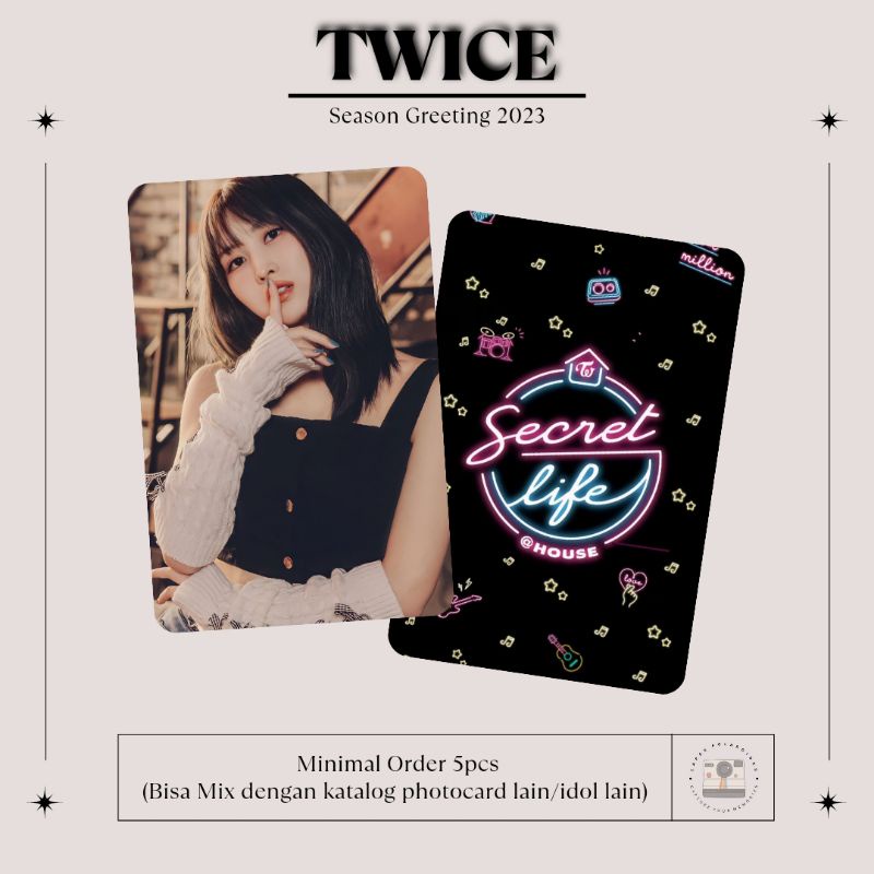 PHOTOCARD TWICE - SEASON GREETING 2023