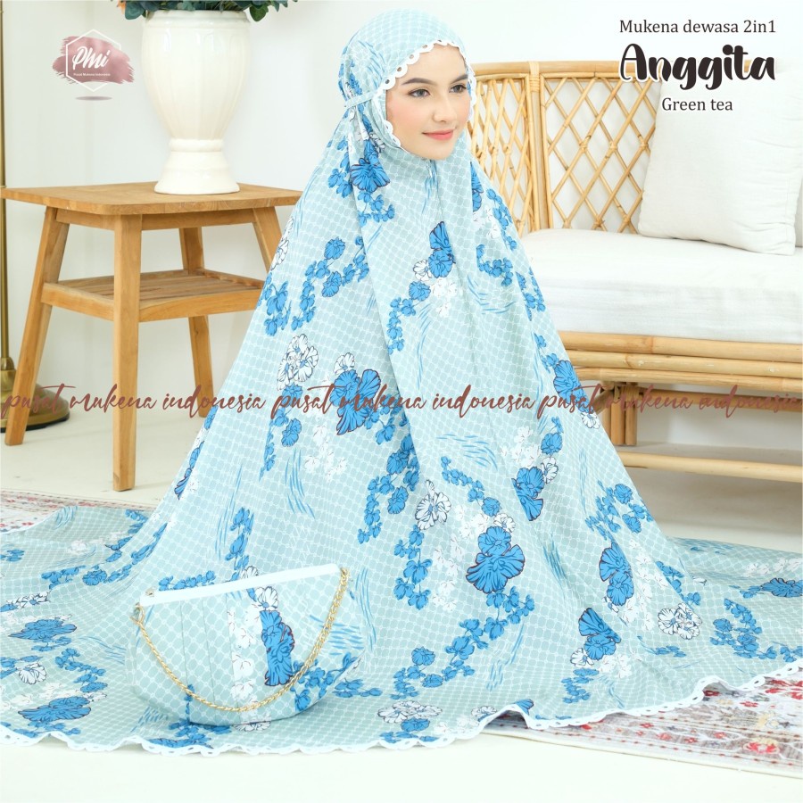 Mukena rayon import original bahan katun resleting 3in1 satin Y2M1 wanita murah parasut Full Bordir 