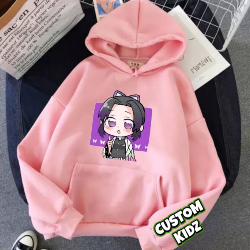 SWEATER HOODIE ANAK SHINOBU DEMON SLAYER