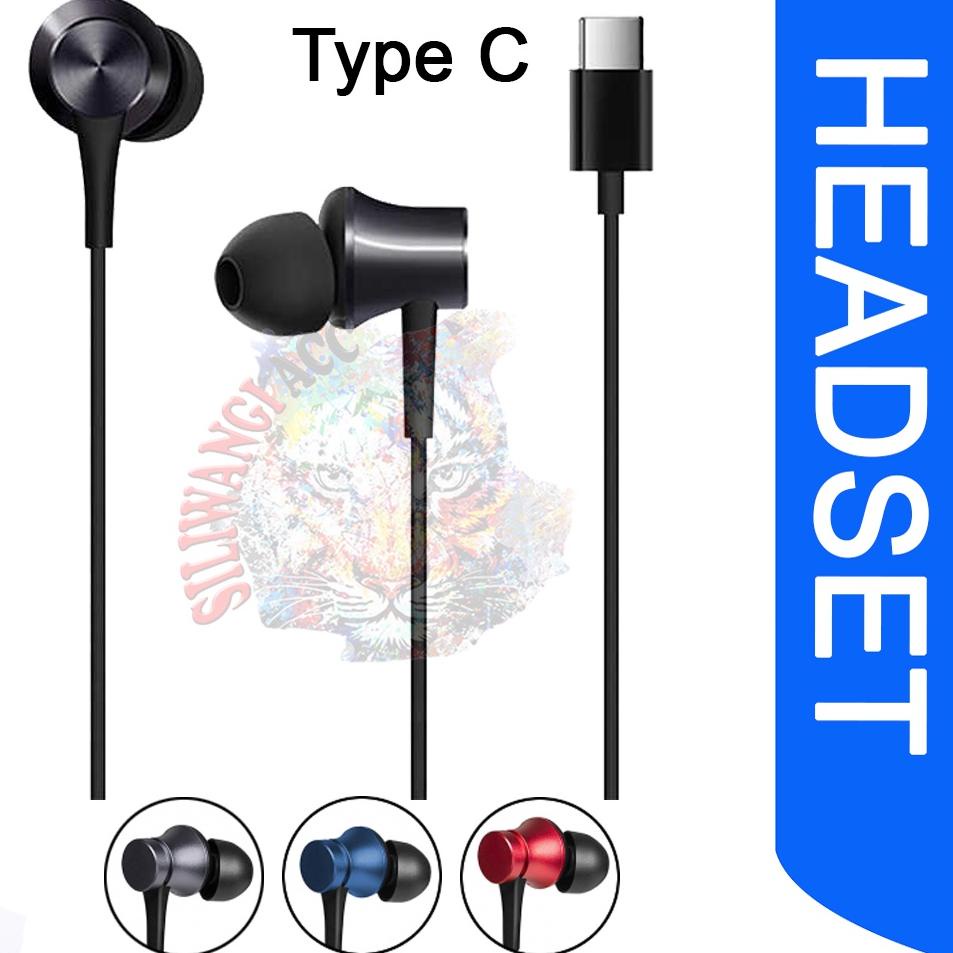 <N-7.4✓> Headset Hanset Xiaomi Type C Xiaomi 11T Pro Mi 10s Ultra Mi 9 Pro 5G Poco F3 langsung kirim