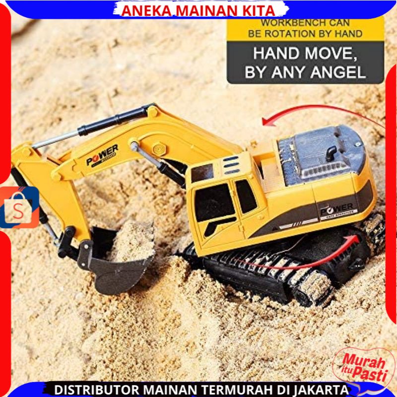 Promo Heavy Machine RC Excavator Crawler Mainan Mobil Truk Beco Digger RC 1:24 Remote Kontrol