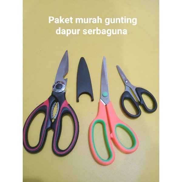 paket murah Gunting serbaguna / gunting daging / gunting bahan