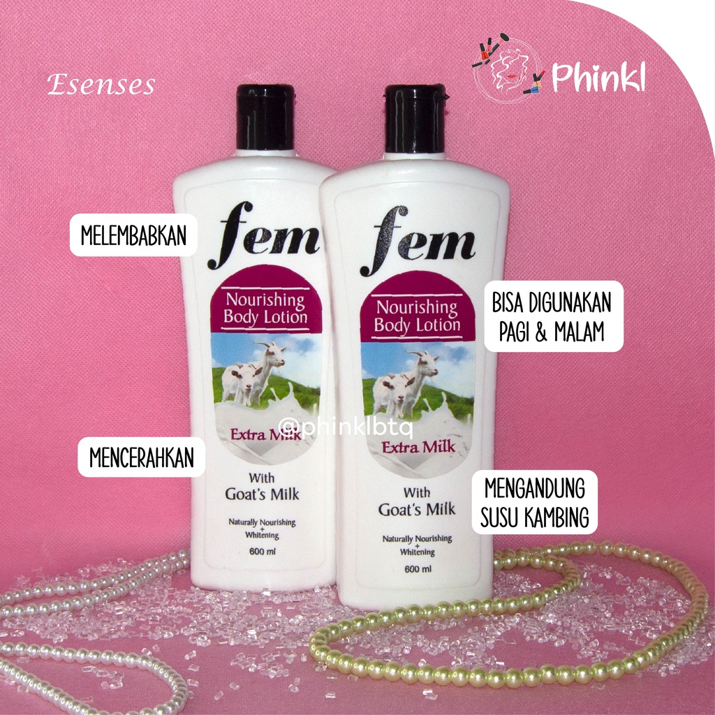 `ღ´ PHINKL `ღ´ [ESENSES] ESENSES Fem hanbody besar 600ml with goat milk hand body lotion butter serum