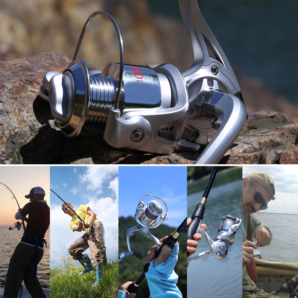 1000-4000 Model Reel Pancing  Max Drag 20kg Memancing Berputar 5.5: 1 Cocok Untuk Memancing Di Laut Di Semua Perairan Fishing Reel Gulungan Pancing Powerful