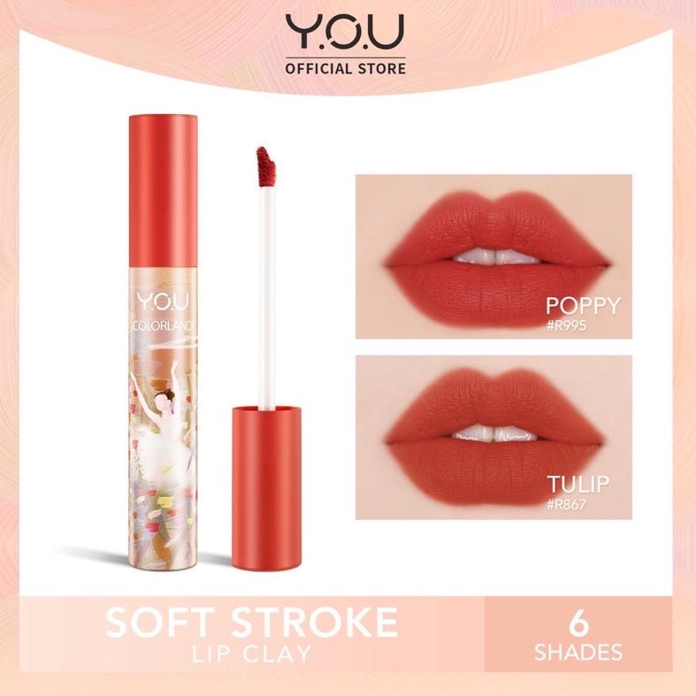 [KODE 7S8LS] YOU Colorland - Soft Stroke Lip Clay / Lip Matte Colorland / Lip Cream Colorland