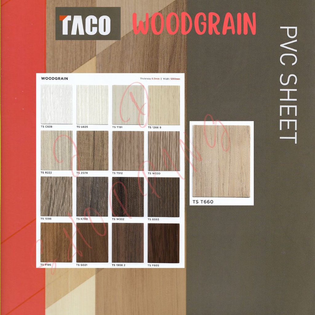 Taco Sheet Woodgrain 3 - PVC Sheet Woodgrain 3