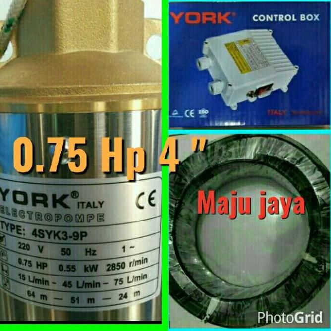 Pompa Air Satelit 3/4 Hp " York " 4 Inch, Celup , Submersible
