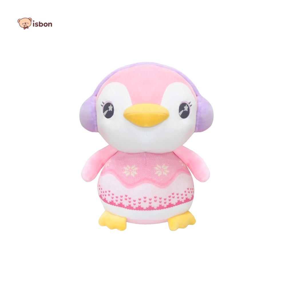 Boneka Pinguin Animal Topi Cone dan Earwarm Mini Lucu Premium Bahan Squishy by ISTANA BONEKA