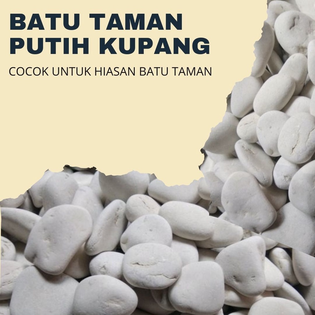 Batu Alam Putih Koral Putih 1KG batu taman hiasan tanaman pot dekorasi rumah rumput sintetis