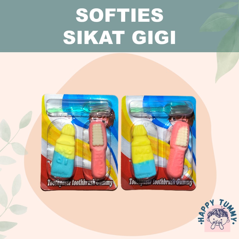 Softies Sikat Gigi 30. permen lunak. BOX
