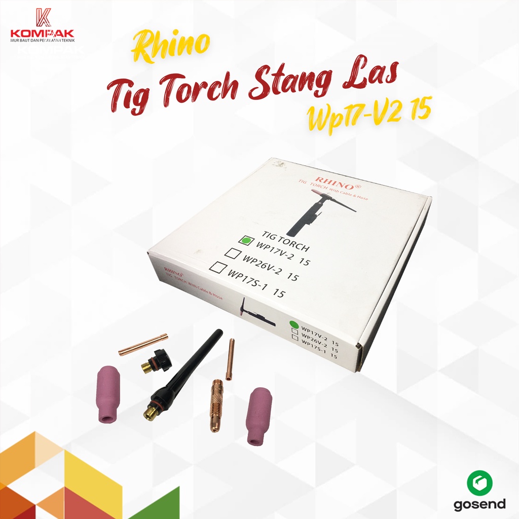 Stang Las Argon Tig Pencet Manual WP-17 Rhino