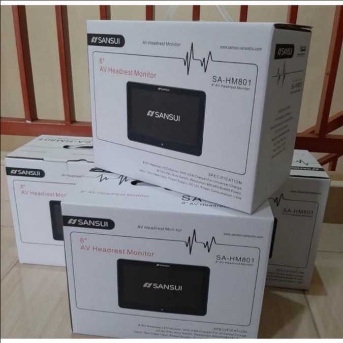 Headrest monitor clip on SANSUI SA-HM801 headrest clip on 8 inch