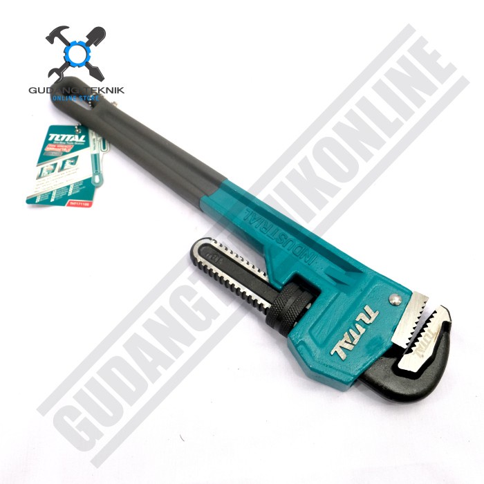 Kunci Pipa Kunci Pengencang Baut Pipa Besi 18&quot; THT171186 TOTAL / Adjustable Pipe Wrench Kunci Buka Baut Ledeng 18 Inch THT171186 TOTAL