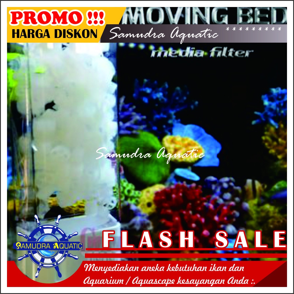 Filter Moving Bed Kaldnes, Filter Aquarium, Filter Ikan, Filter Lucu GRATIS BUBLE WRAP