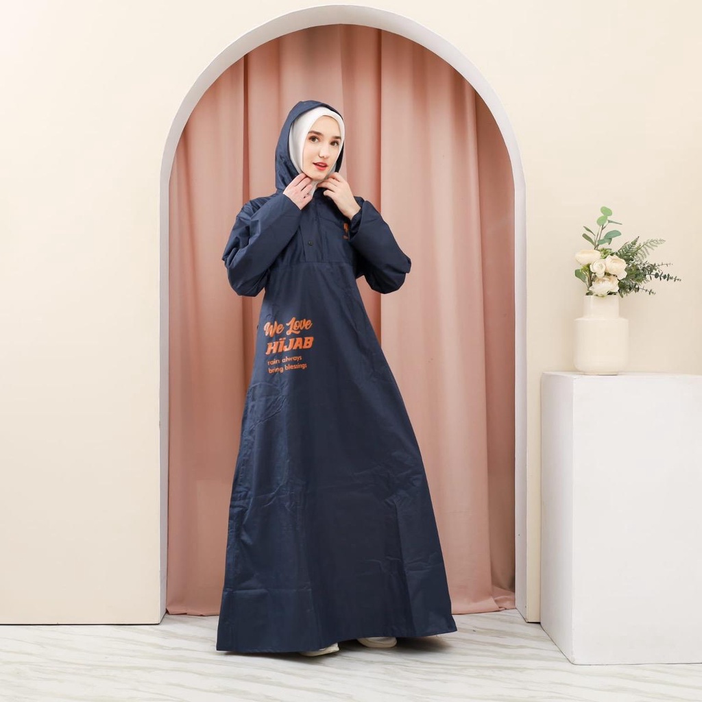 JAS HUJAN HIJAB/JAS HUJAN WANITA /JAS HUJAN GAMIS BY EXTRIME PRODUCT