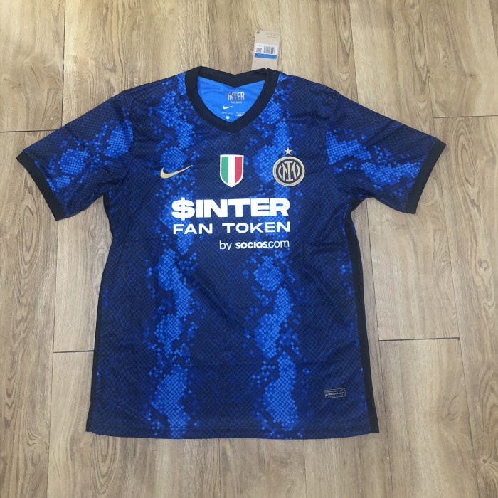 PG - JERSEY INTER MILAN HOME KAOS BOLA INTER MILAN HOME 21/22 GO THAILAND - S, JERSEY ONLY