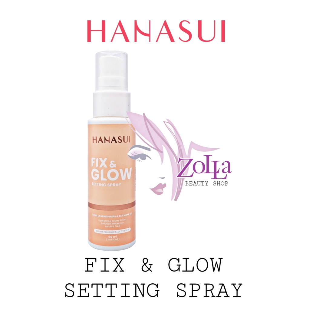 HANASUI FIX &amp; GLOW SETTING SPRAY - BPOM - SETTING SPRAY HANASUI MURAH