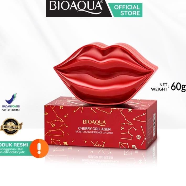 ← ✨LACIKOSME✨ BIOAQUA MASKER BIBIR CHERRY - LIP MASK CHERRY COLLAGEN MOISTURIZING ESSENCE ㊛