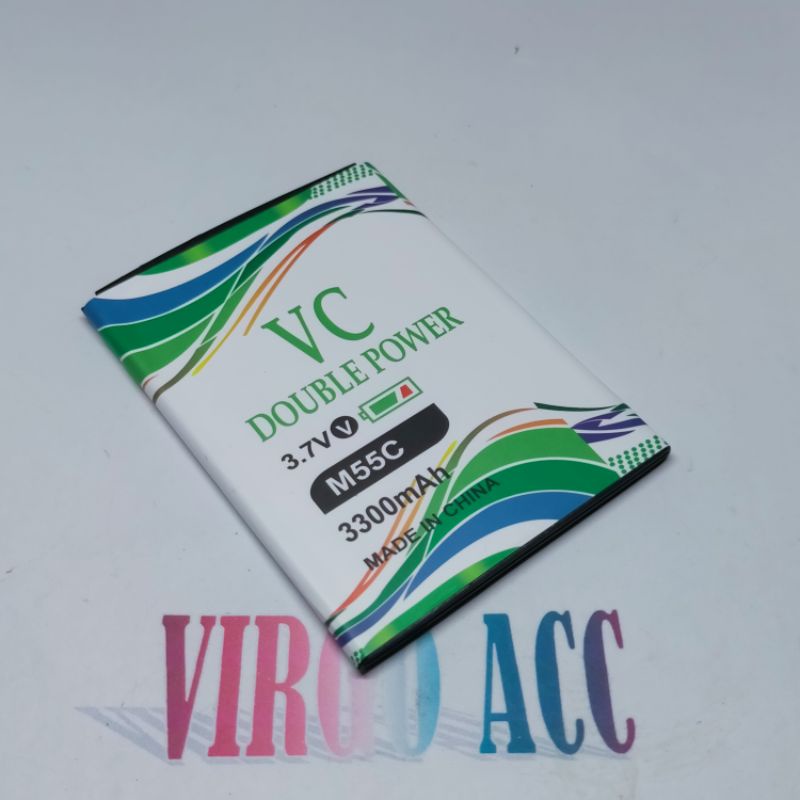 Baterai Batre Battery Evercoss M55C M55 Double Power VC Battery Hp
