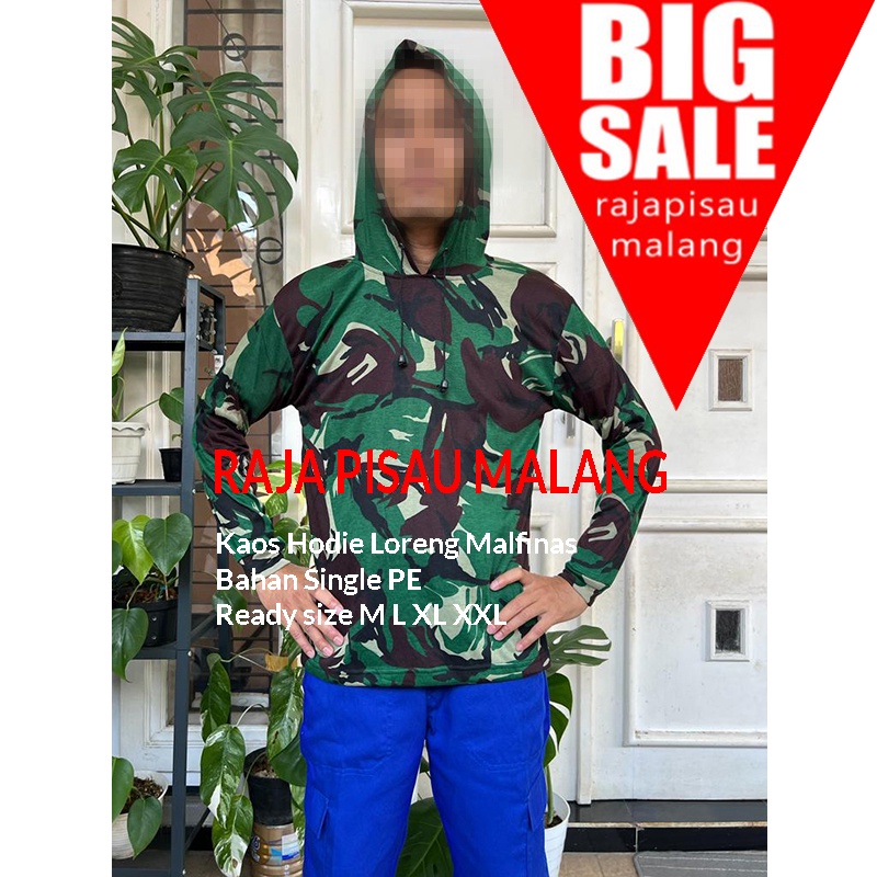 kaos hoodie kaos jersey dryfit t-shirt hoodie lengan panjang kombinasi loreng tni malvinas Bahan PE