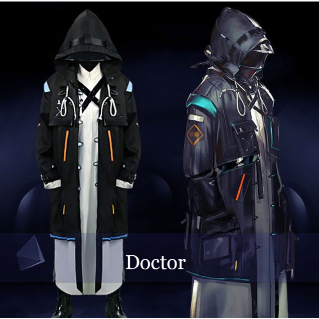 Game Arknights Doctor Cosplay Costume Adult Unisex Full Sets Custom Made for Halloween Carnival Part