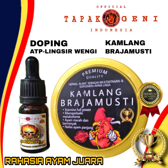 PAKET RAWAT AYAM ADU KAMLANG BRAJAMUSTI & DOPING ATP-LINGSIR WENGI ORIGINAL