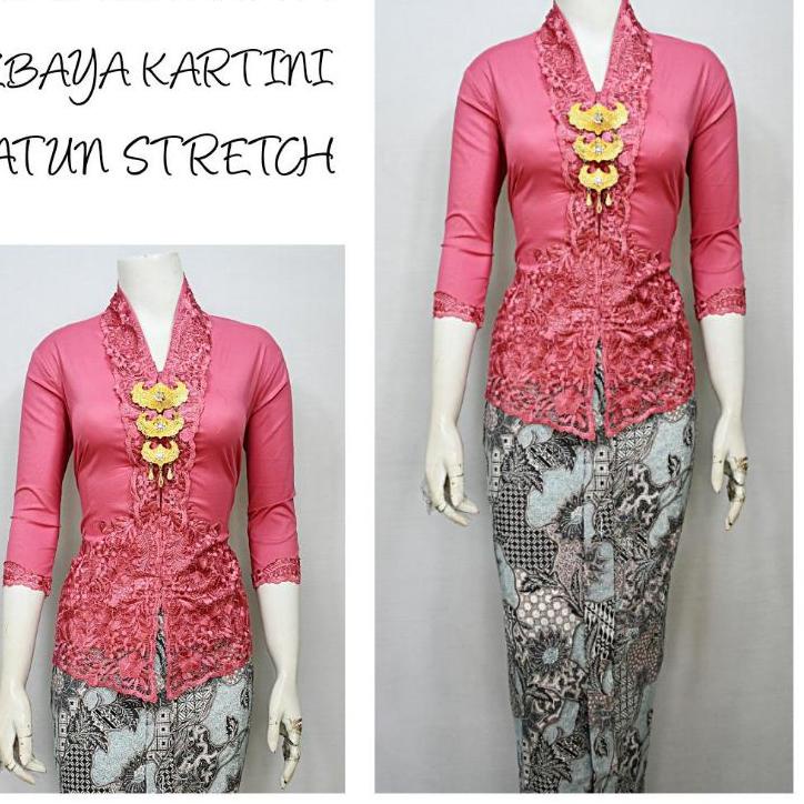 Viral Indah KEBAYA KARTINI LENGAN 7/8 BORDIR SENADA KATUN STRETCH KEBAYA WISUDA KEBAYA KATUN KEBAYA 