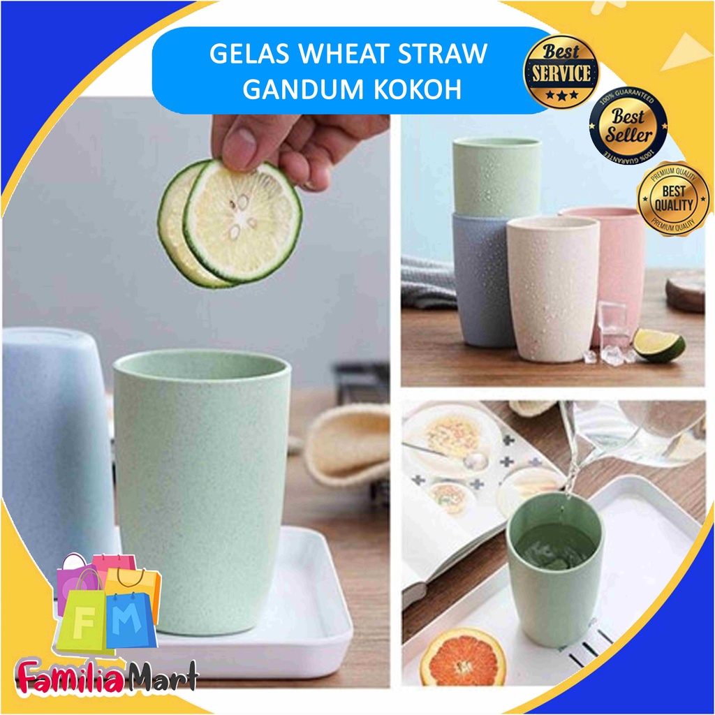 Gelas Wheat Straw Kopi Mug Cangkir | Gelas Gandum Kokoh | BPA Free