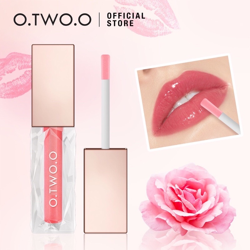 O.TWO.O Clear Crystal Berry Lip Gloss Lipstick MakeupLip Cream Long-lasting