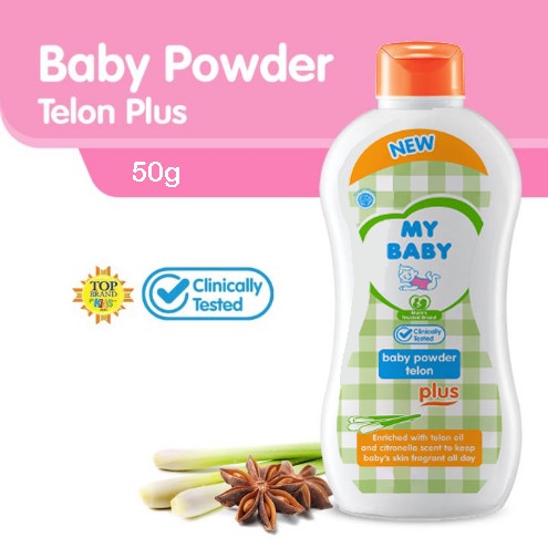 My Baby Powder Telon Plus Bedak Bayi 350gr 350 gr + Extra 88gr 88 gr / 250gr 250 gr + Extra 63gr 63 gr / 100gr 100 gr + Extra 25gr 25 gr / 50gr 50 gr