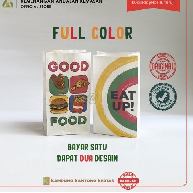 

44F⁂ KANTONG AYAM SEPARASI MOTIF GOOD FOOD - isi 100pcs TERBARU