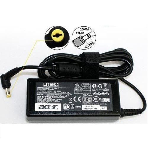 ORIGINAL ADAPTOR ACER 19V 3.42A (5.5x1.7MM) E14 E5 475 E5 475G E1-421 E1-431 E1-451 E1-471 4710 4730 4730G 4720 4732 ORIGINAL