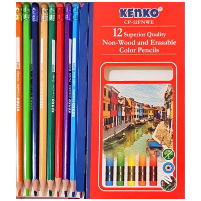 

Pensil Warna Kenko 12 Warna Bisa Dihapus CP-12 Erasable