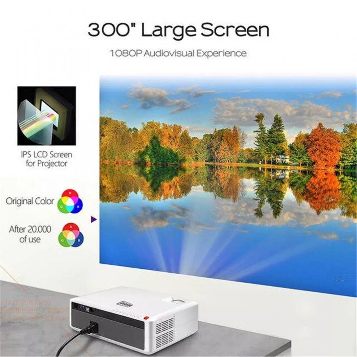 M19 Basic Version - 6000 Lumens Full HD 1080P LCD Home Projector