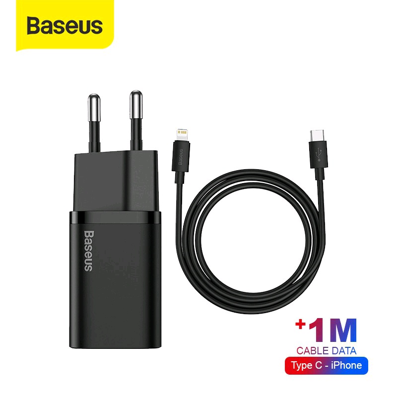 Kepala Charger Type C PD Baseus Quick Charge 20W iPhone