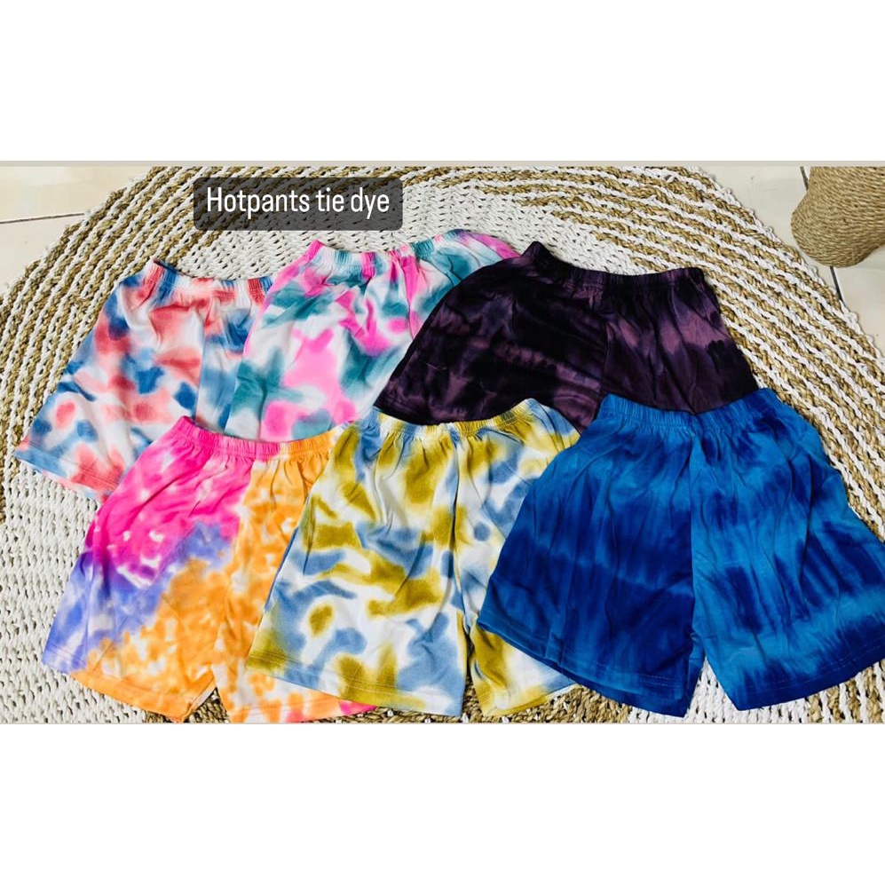 SALE Hotpants Tie Dye / Jogger Tie Dye / kaos Tie Dye/ kaos Oversize Tie Dye / One set  Tie Dye