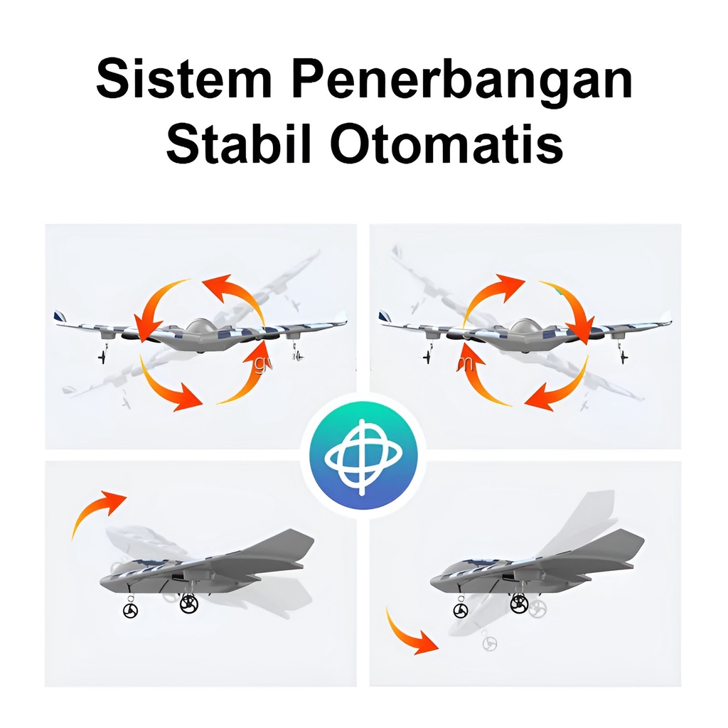 Mainan Pesawat Terbang Remote Control Besar | RC Fixed Wing | Mainan Anak Laki Laki 3-4-5-6-7 Tahun Seru Untuk Keluarga