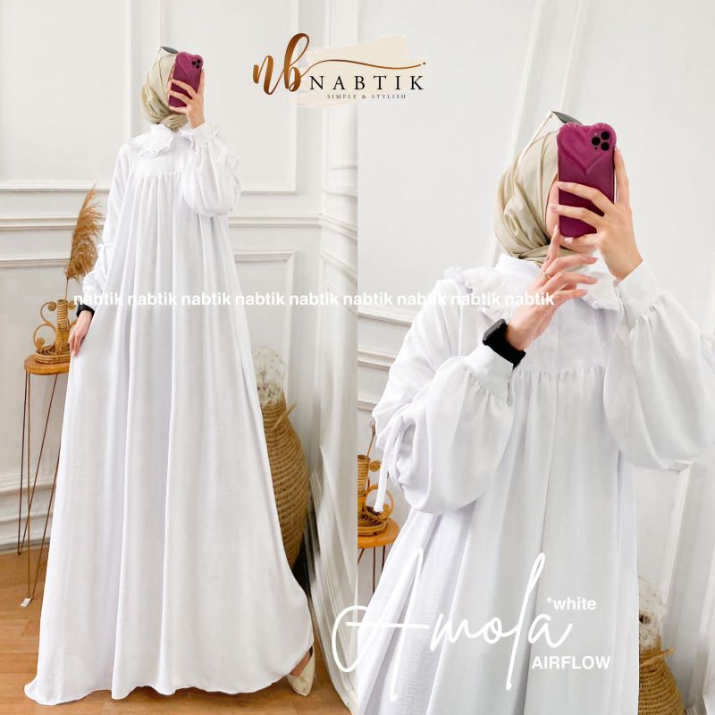 Resstokk  Neww gamis wanita Amola terlaris original nabtik