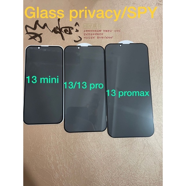 Anti Spy Tempered Glass Privacy Spy iPhone 11/ 12/ 13/ 14/14 Pro/14 Plus/14 Pro Max Anti Gores Full Screen for iPhone