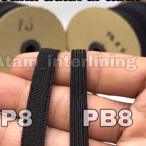 Terlaris P8 Elastik 8mm - karet tali elastik elastis 8mm | karet kolor | Karet elastis | karet baby 